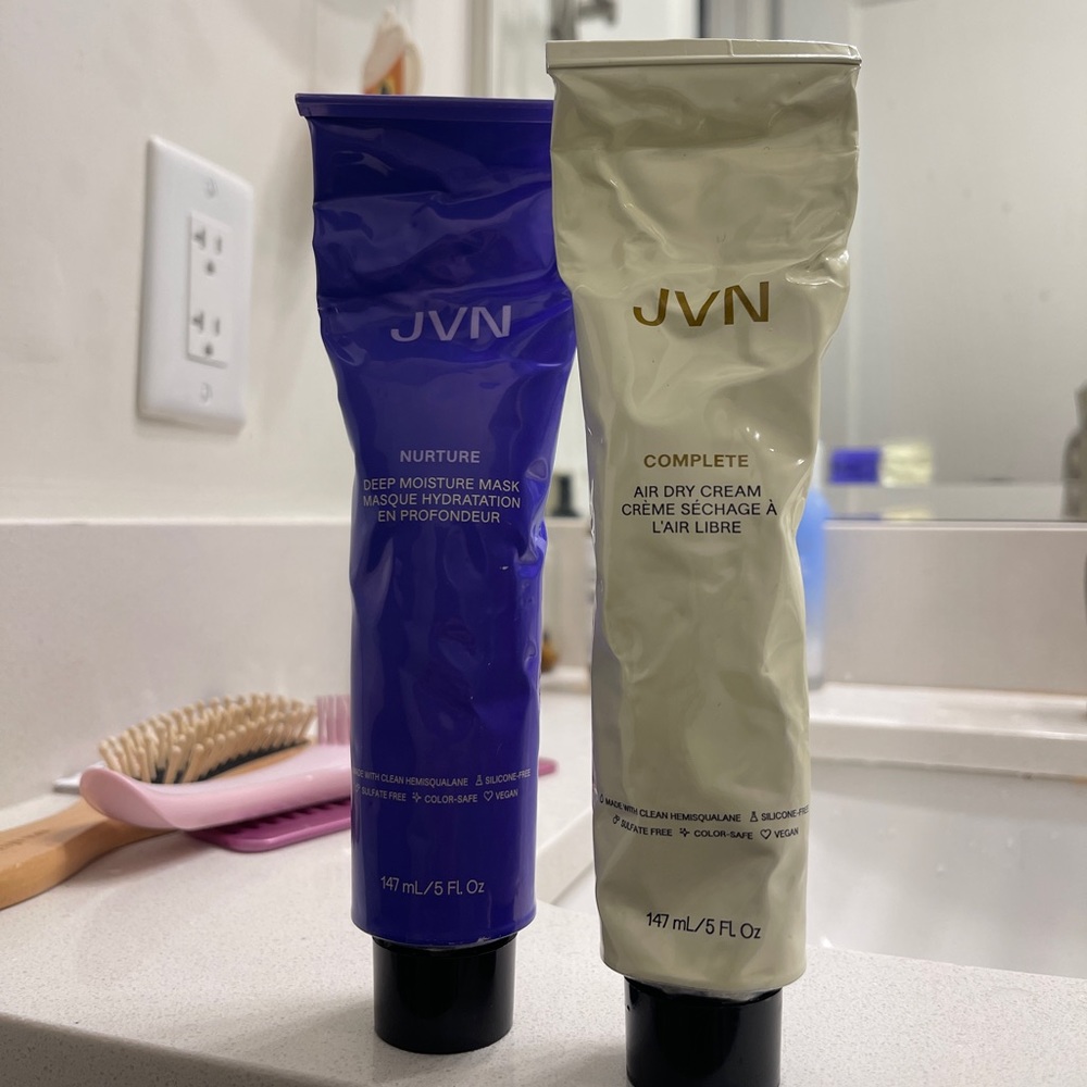 JVN air dry cream and moisture hair mask set Sephora